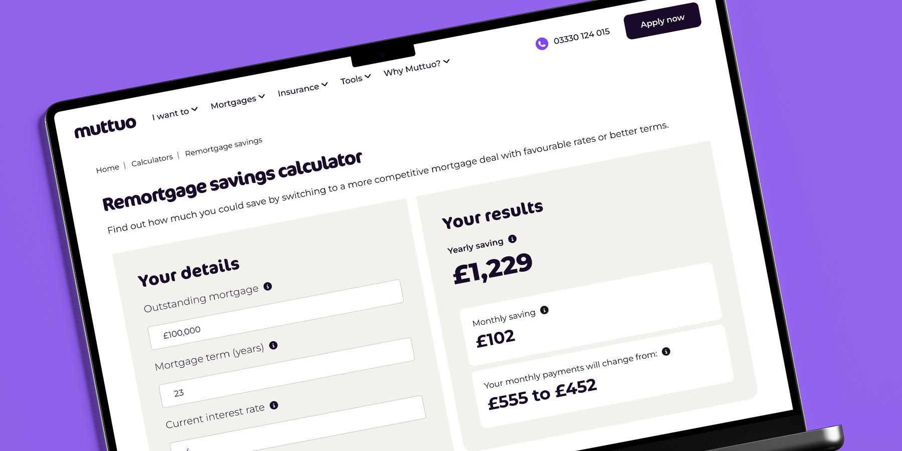 Muttuo Mortgages calculator